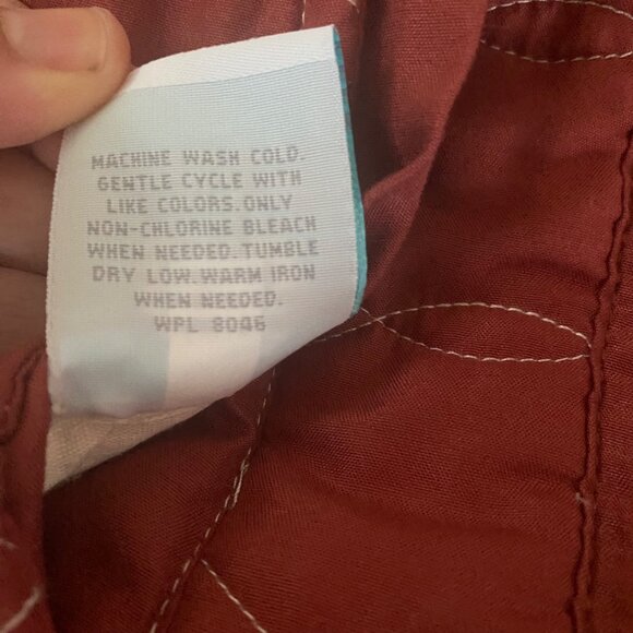 Martha Stewart Floral King Quilt 2 Shams Cotton Red Multi-Color Roses Reversible - Picture 5 of 7